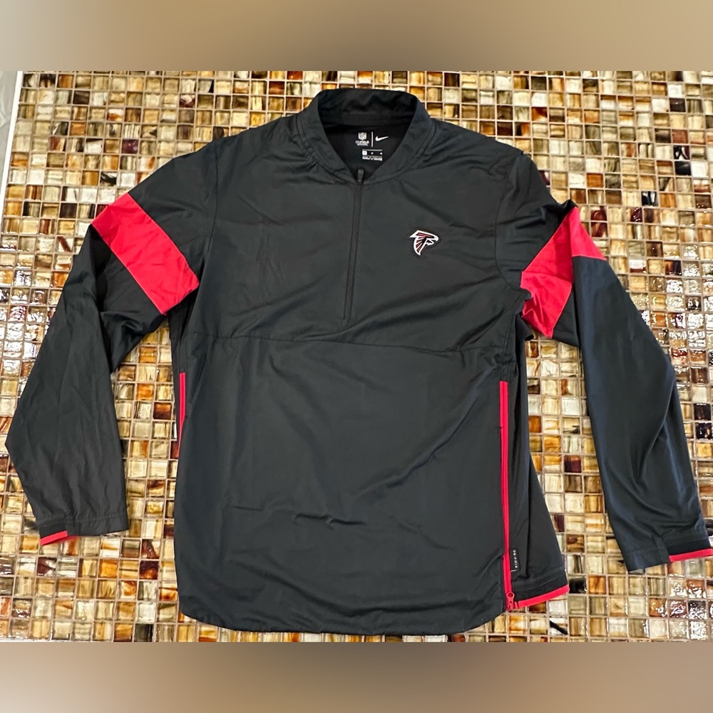 Nike NFL Onfield Apparel Atlanta Falcons Lightweight 1/4 Zip Pullover~M~Ex Cond!